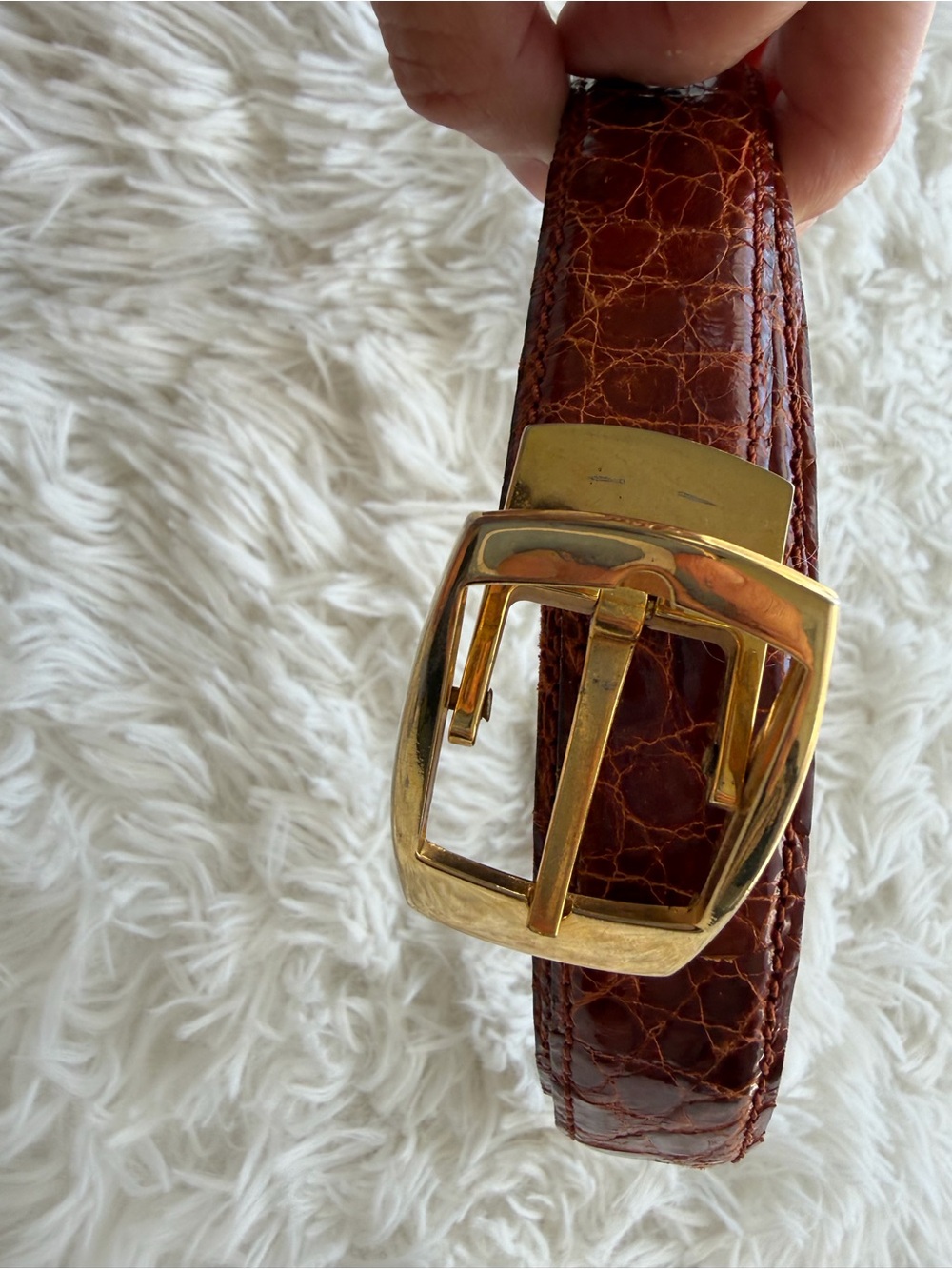 Vintage Rabena Crocodile Belt size 42